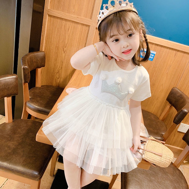 [PRINCESS KESLI] 0-4Tahun Dress Princess Bayi Gaun Pesta Anak Perempuan Rok Anak Cewek Fashion Korean Lengan Pendek Pakaian