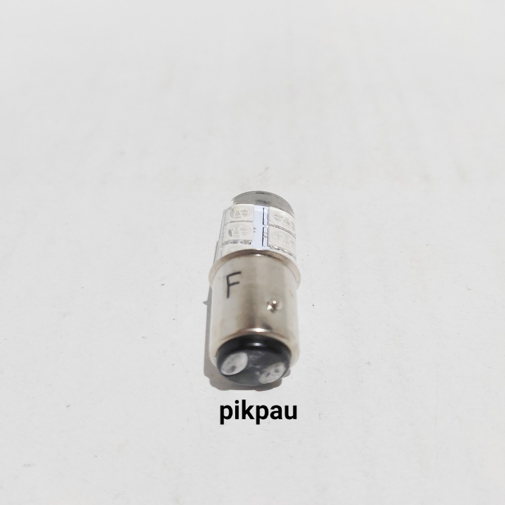 Lampu Belakang Stoprem Jelly 6 in 1 2 LED 2 Mode Senja RGB Kedip 12 Mata Stoprem