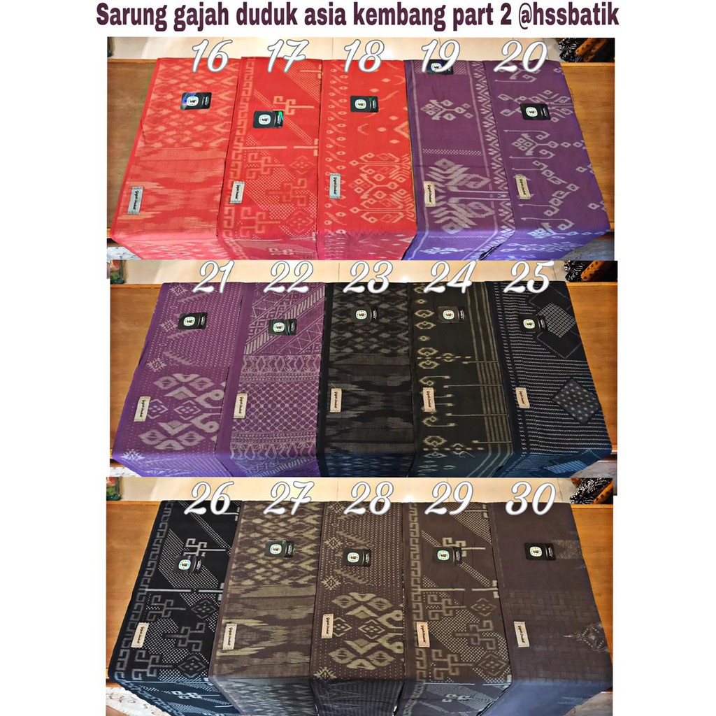 Sarung batik GAJAH DUDUK asia kembang original
