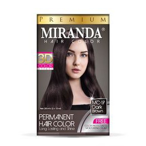 MIRANDA MC-17 DARK BROWN hair color pewarna cat rambut natural