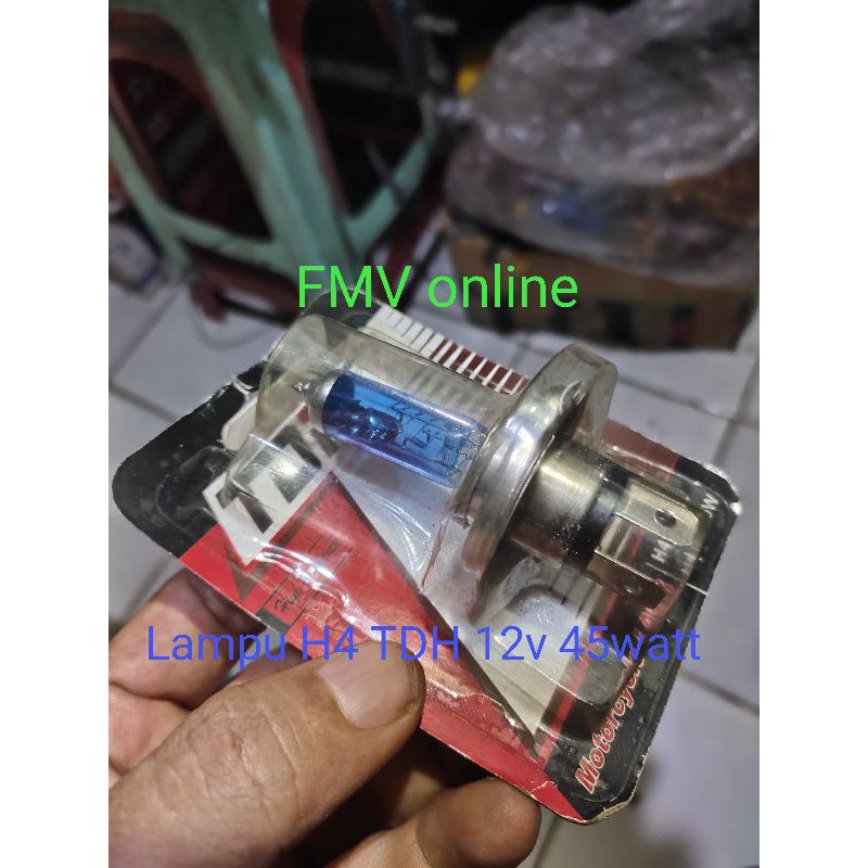 Lampu depan utama halogen h4 PUTIH kekuningan scoppy fi vixion bison cbr scorpio dll bohlam halogen