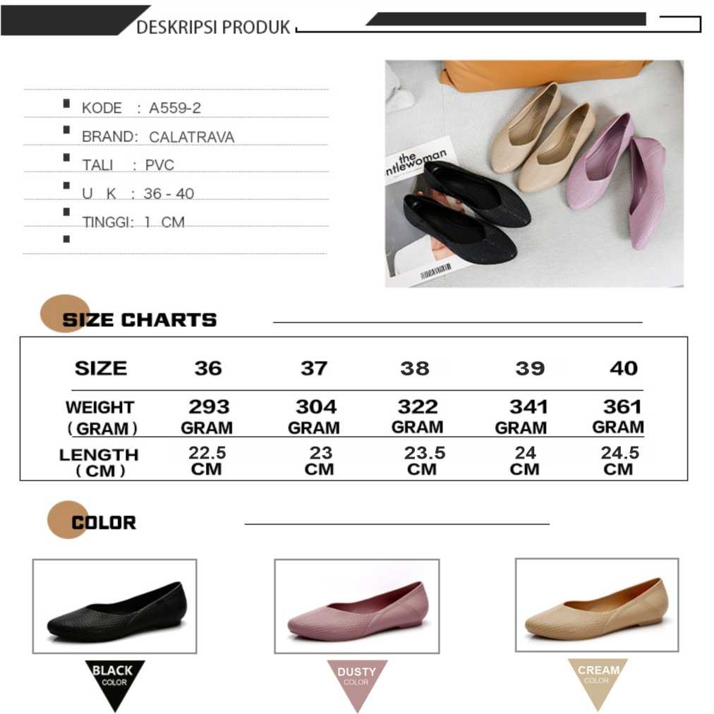 Sepatu Wanita / Flat Shoes Wanita l A559-2