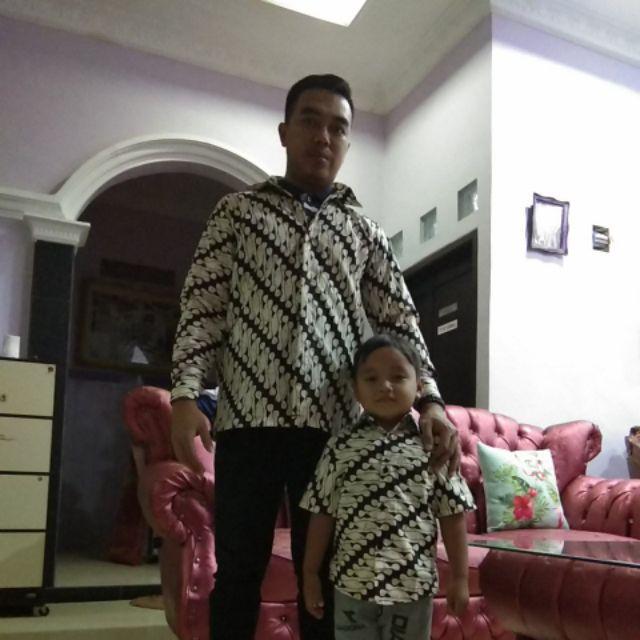 Kemeja Batik Parang Unggul Jaya || Sogan Putih || Batik Pria Lengan Panjang