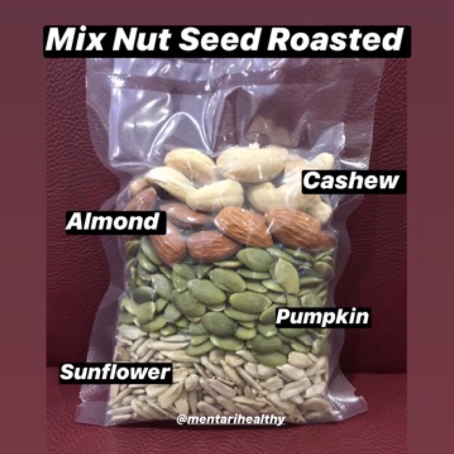 Roasted Mix Nut Seed 4in1 - 100gr / Panggang Kacang dan Biji 4in1 - 100gram