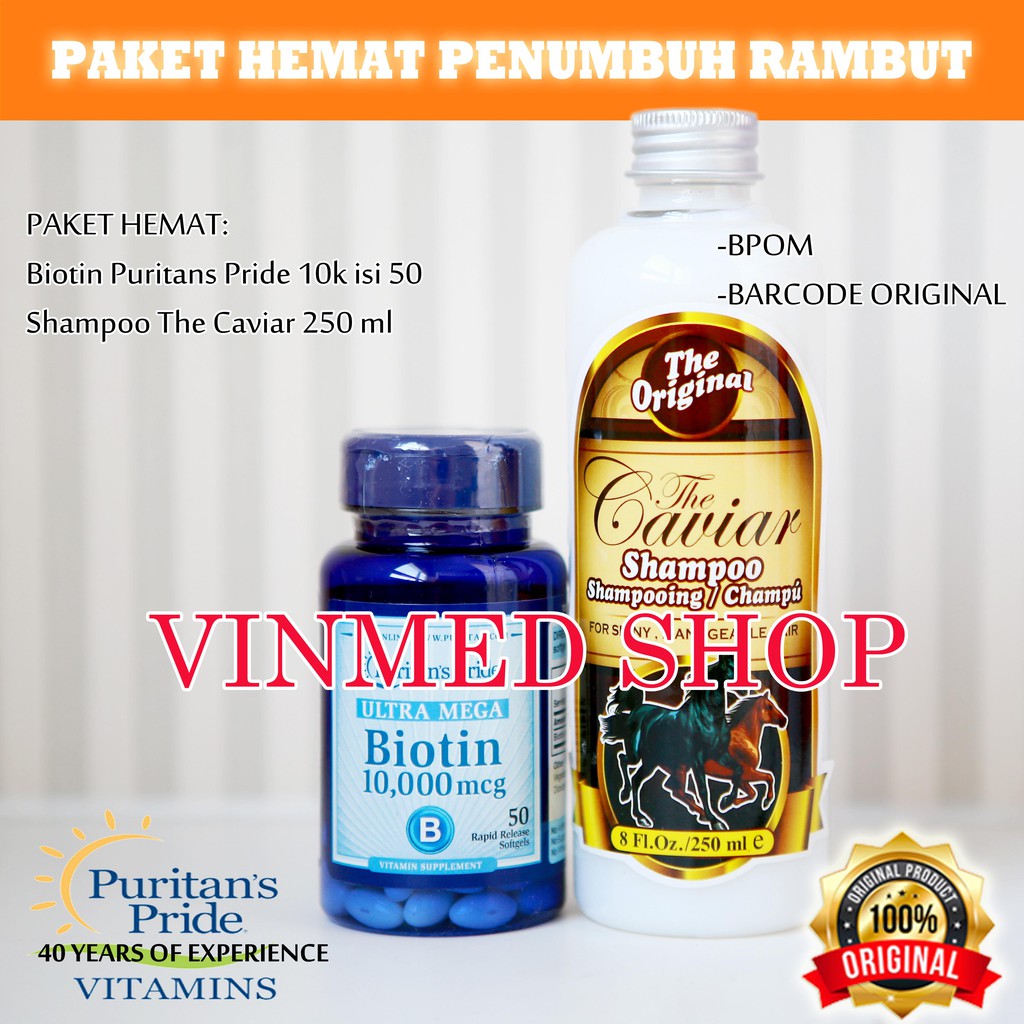 Kirkland Minoxidil Dan Biotin 10k Isi 50 Dan Shampo Kuda The Caviar 250 Ml