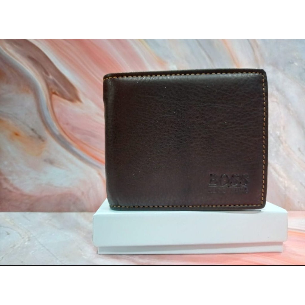 dompet pria kulit BOSS kulit asli dompet pria dewasa dompet terlaris WF STORE