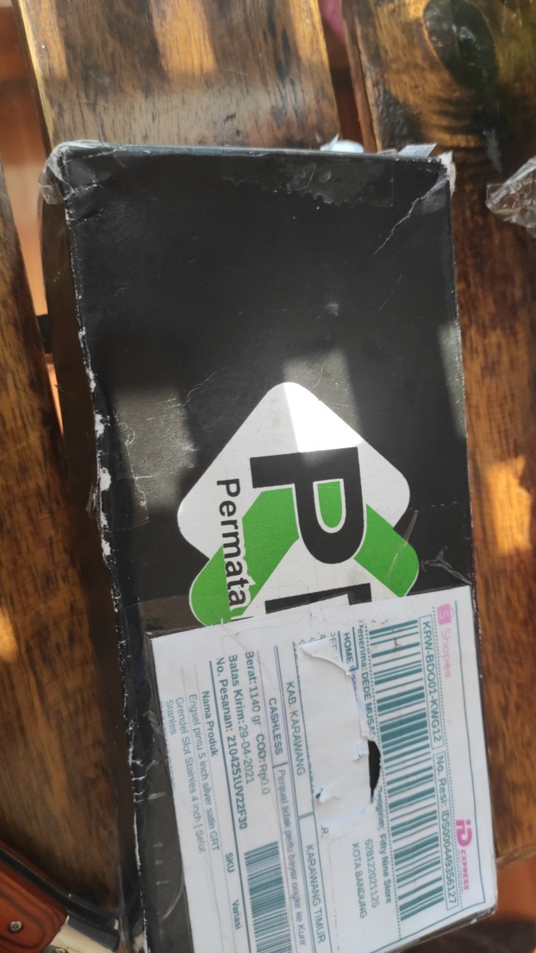 Engsel Pintu 5 Inch Silver Satin