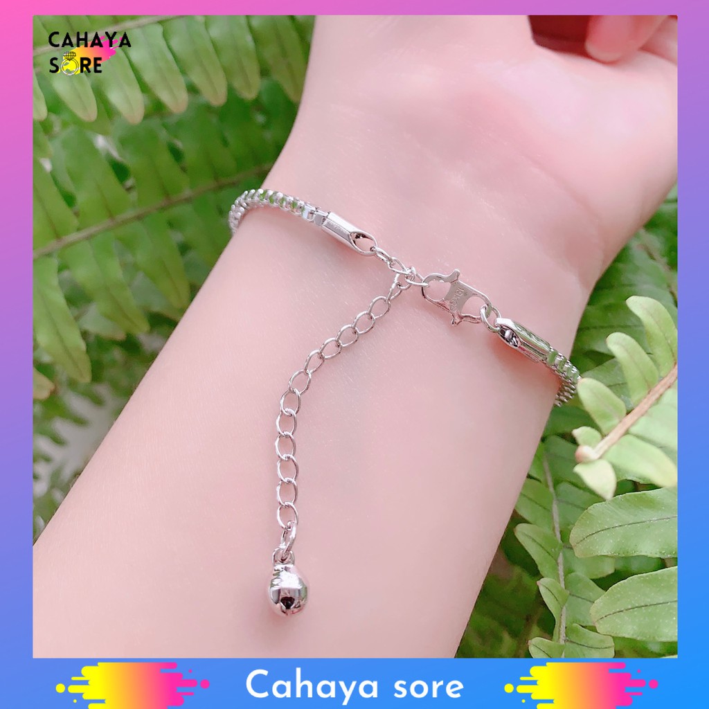 Gelang Xuping Silver Gelang Tangan Dewasa Rantai Milano G33