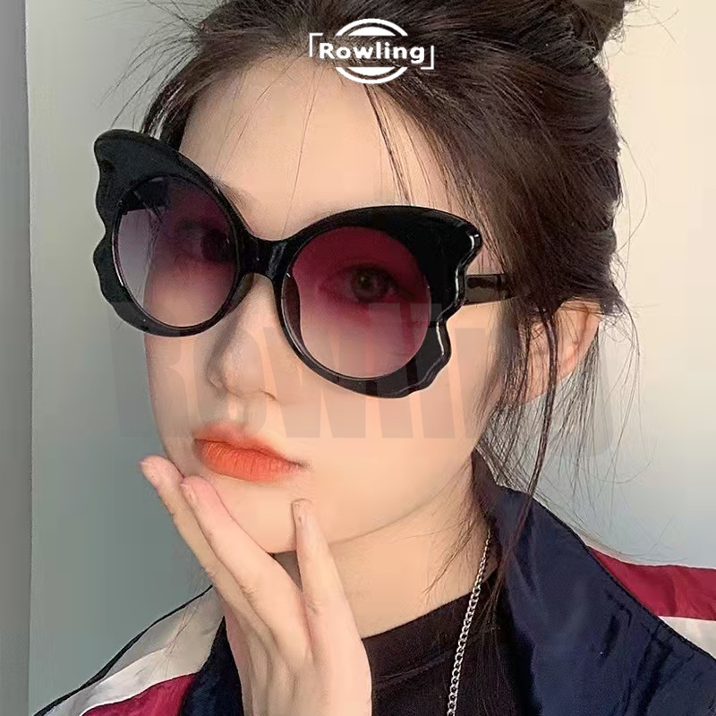 rowling (ka-169) Kacamata hitam model kupu-kupu sunglasses wanita import