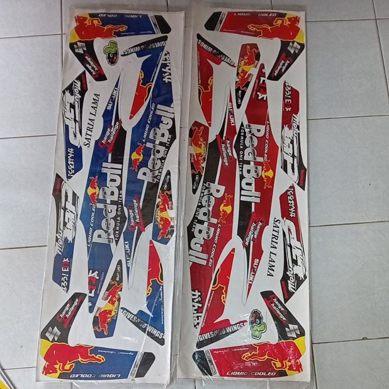 striping list satria fu 2005-2012 motif red bull