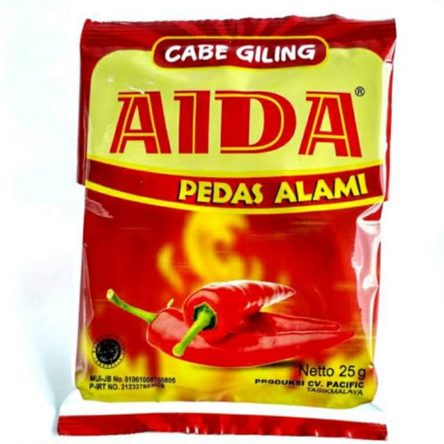 

Cabe Giling Bubuk Aida sachet 25gr@