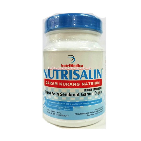 Nutrimedica 300gr Garam Kurang Natrium cocok untuk diet rendah natrium dan rasanya senikmat garam Nutri Medica 300 gram