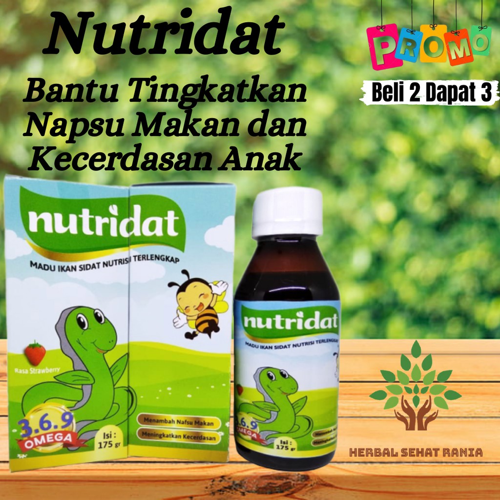 Jual Nutridat Original Madu Herbal Vitamin Multivitamin Peningkat Nafsu ...