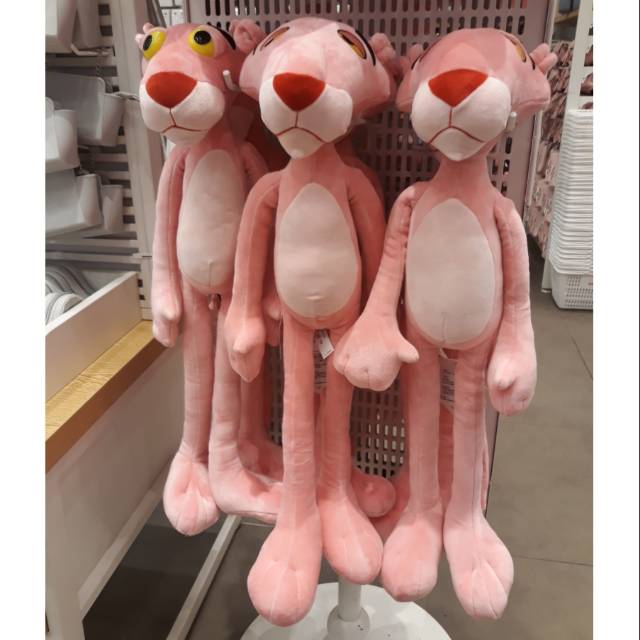 pink panther plush miniso