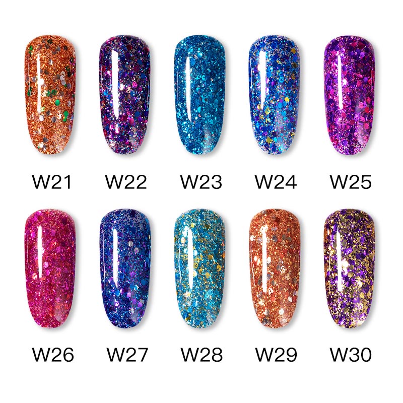 ROSALIND Diamond Series Gel Nail Polish UV LED Kutek UV Glitter / Kutek / Cat Kuku/Kutek UV Gel/Kutek Gel UV/UV LED Nail Polish/Nail Gel/Kutek glitter