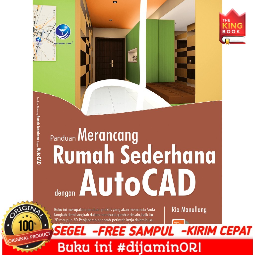 Jual Panduan Merancang Rumah Sederhana Dengan AutoCAD Cd Indonesia Shopee Indonesia