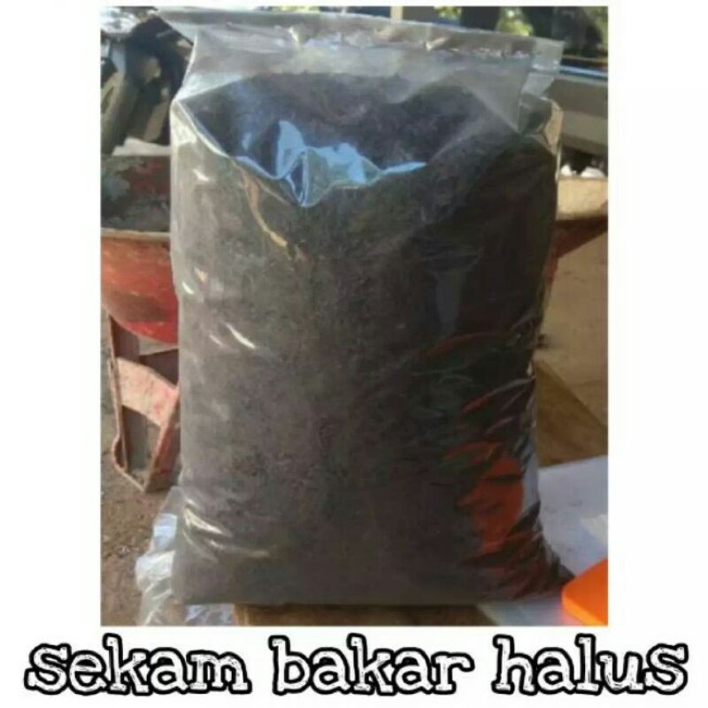 Sekamar bakar halus media tanam sekam bakar / 1 kg sekam bakar