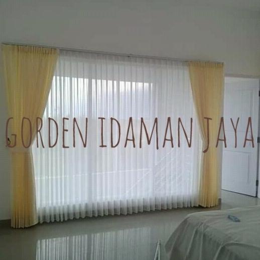 *#*#*#] vitrase daleman gorden lapisan putih polos import L 150 T 200cm