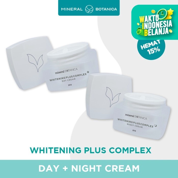 

Bundle Mineral Botanica Whitening Plus Complex Day & Night Cream