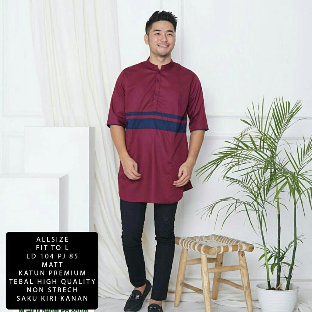 Baju Koko savig size L katun