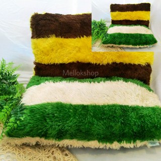 Bantal Bulu Domba Rafsur Greenmixbrown Murah Shopee Indonesia