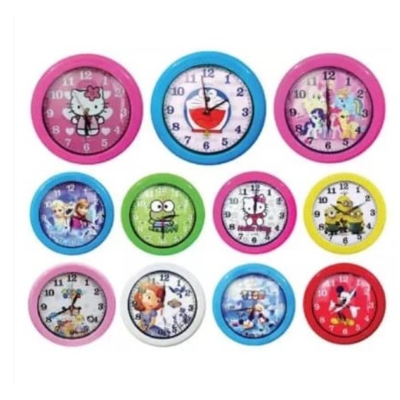 Ogana Jam Dinding Karakter Kartun Lucu