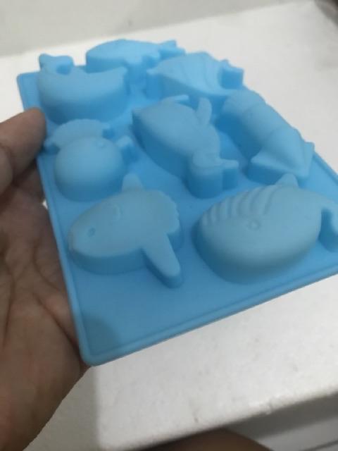 Cetakan Es Krim / Sabun Bentuk Lumba Bahan Silikon