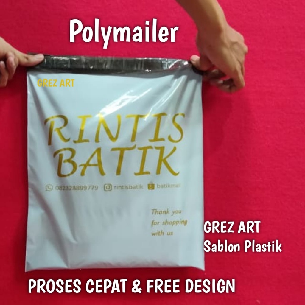 Plastik Sablon Polymailer 35x45  FREE DESIGN