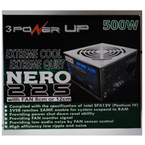 PSU / POWER SUPPLY VARRO 500watt CHRONOS ATX PSA Eyota Bulldozer Mejec Power up