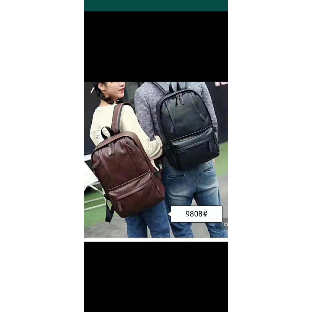 tas ransel kulit pria import / ransel import pria