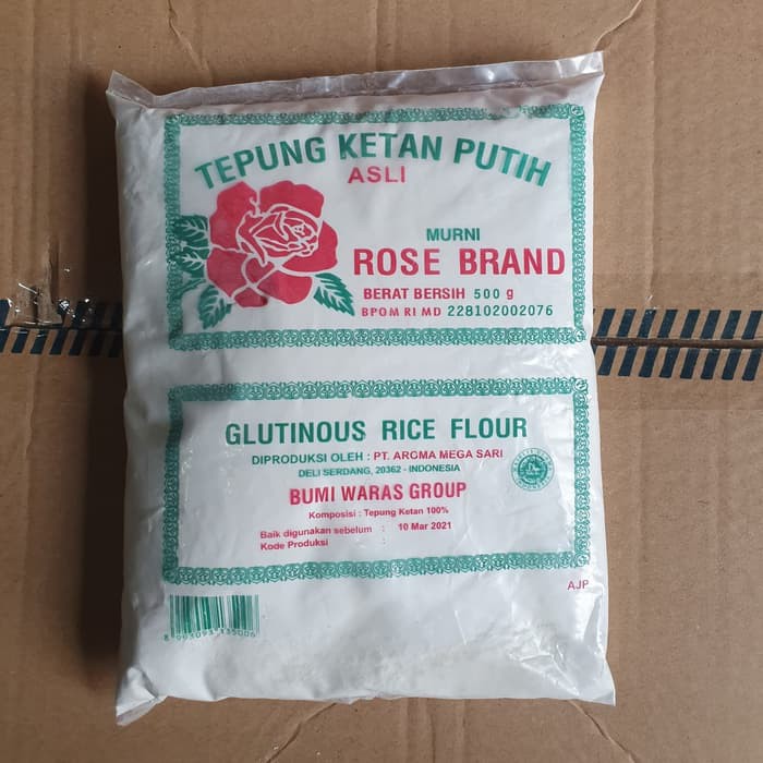 

Rose Brand Tepung PULUT PUTIH 500 gr |Rose Brand Tepung Ketan Murah 500g