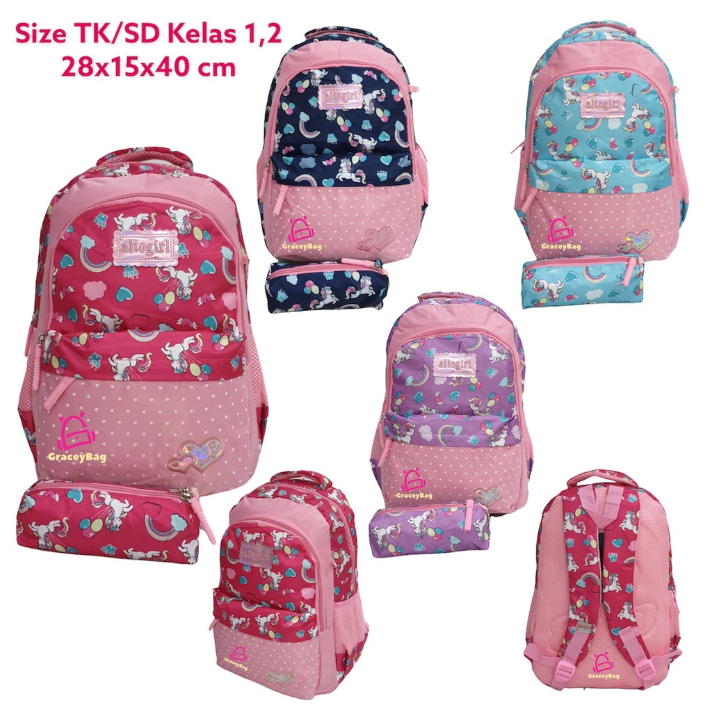 GB-70116 Tas Ransel Anak Perempuan TK/SD Altogirl by Alto