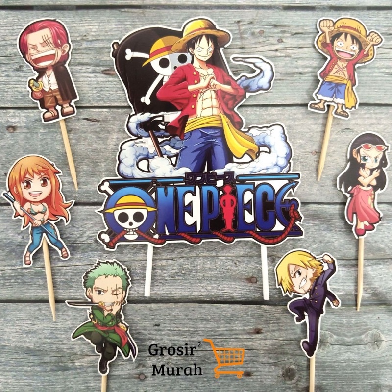 Cake Topper One Piece/Topper Kertas One Piece
