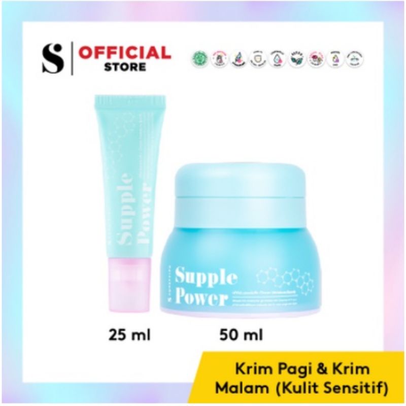 Bisa COD - SOMETHINC SUPPLE POWER HYALURONIC9 + ONSEN MOUSTURIZER BOMB Supple + 3 * CERAMIDE PELEMBAB UNTUK WAJAH SENSITIF