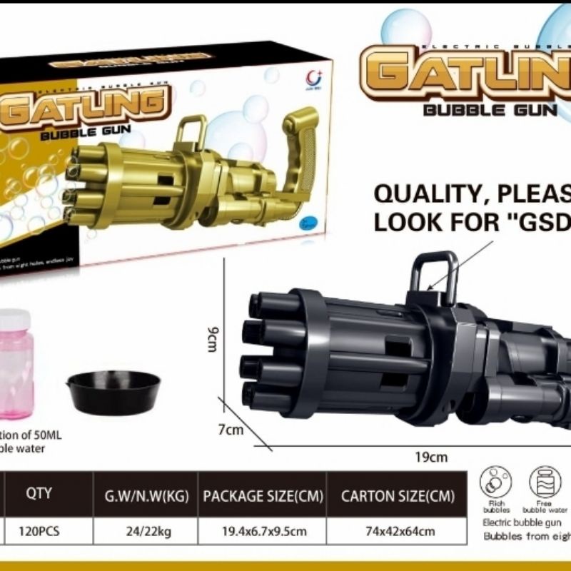 Mainan Bubble Gun Gatling - Bubble Gun