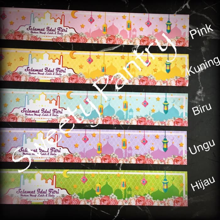 

pita toples / pita dekorasi kemasan kue kering lebaran/idul fitri
