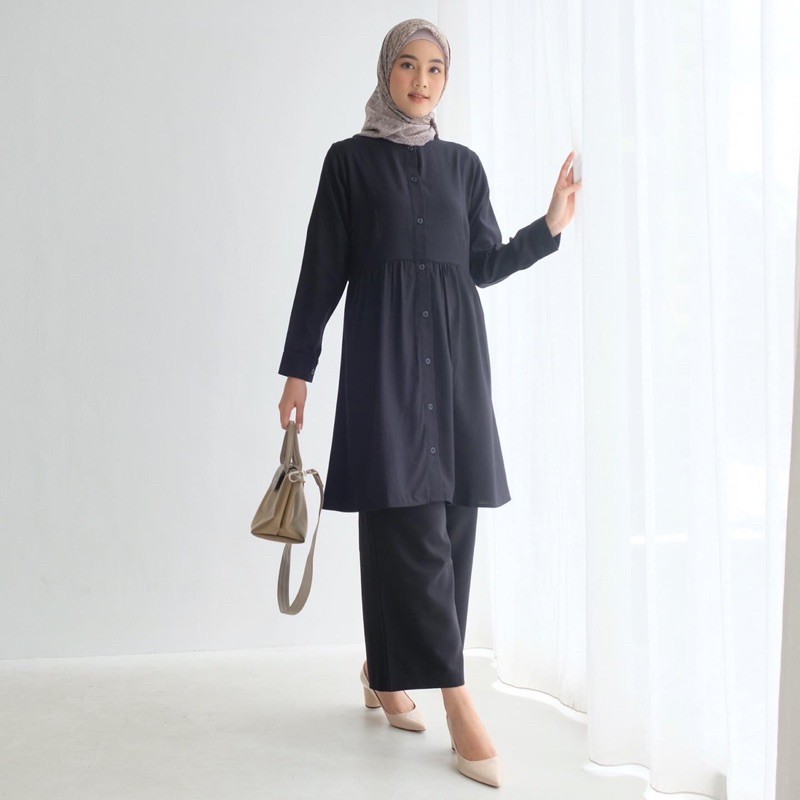 SHABAOFFICIAL | Safira Tunik Wanita Terbaru | Bahan Madina Katun halus & lembut | Busui Friendly Len