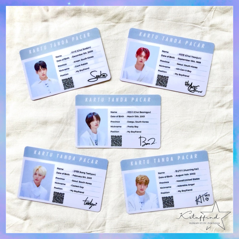 [kstuffind] TXT KARTU TANDA PACAR KTP BOYFRIEND CARD MURAH