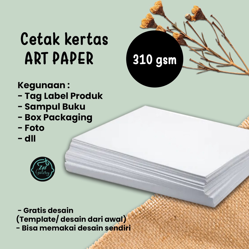 

Cetak Kertas Art Paper 310 Tebal