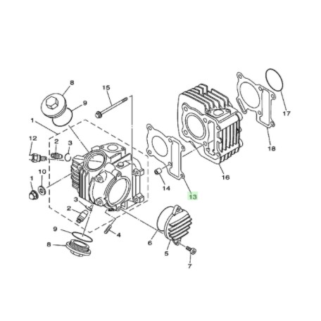 PERPAK PAKING GASKET BLOK SEHER ATAS VEGA R NEW JUPITER Z BURHAN ORIGINAL YGP 3S0-E1181-00