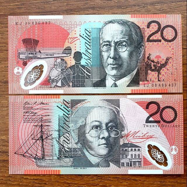 AUSTRALIA 20 DOLLAR POLYMER TERBARU UANG KERTAS ASING
