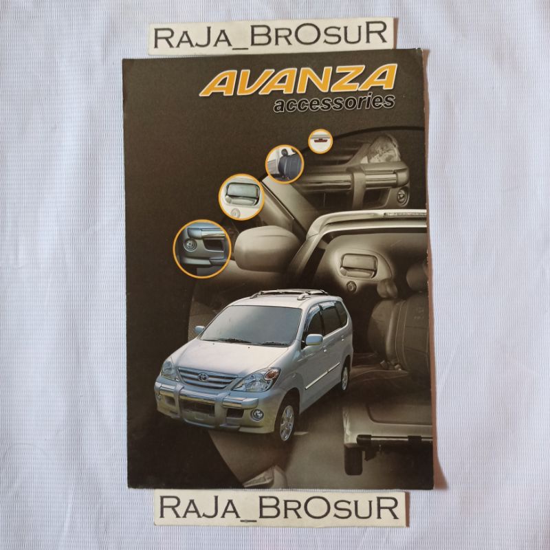 Poster brosur jadul lawas Toyota Avanza Accessories