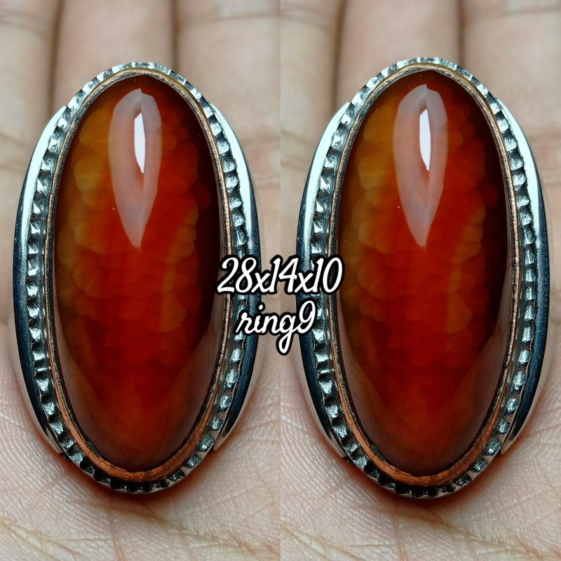 CINCIN BATU PANDAN MERAH SISIK BETOK