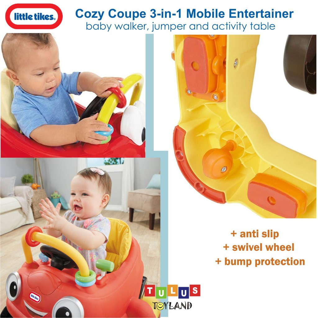 Little Tikes Cozy Coupe 3 in 1 Mobile Entertainer 3in1 Baby Walker activity center jumperoo bouncer