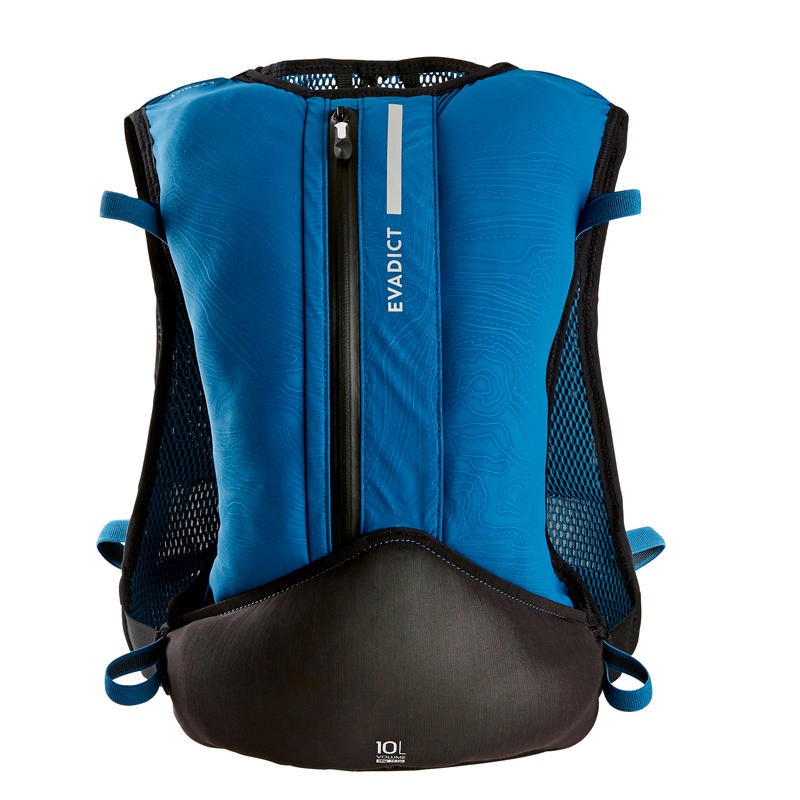 EVADICT Tas Lari Trail 10L Termasuk Kantong Air Trekking Hiking Unisex - Biru