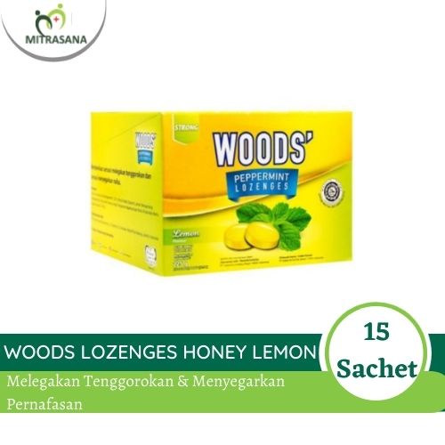 

Woods lozenges honey lemon 1 pack 15 Sch