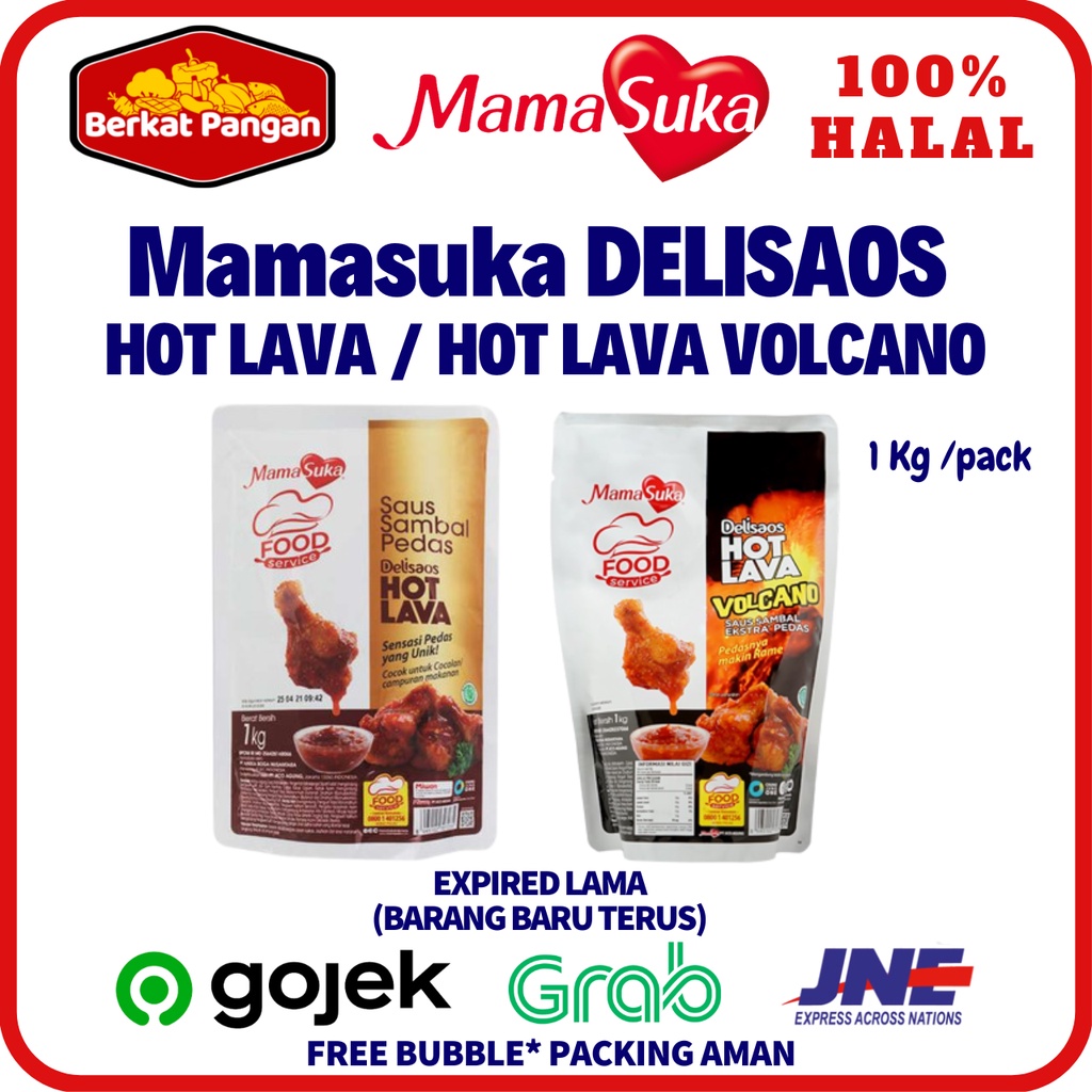 MamaSuka Delisaos Saus Sambal Hot Lava / Hot Lava Volcano 1kg