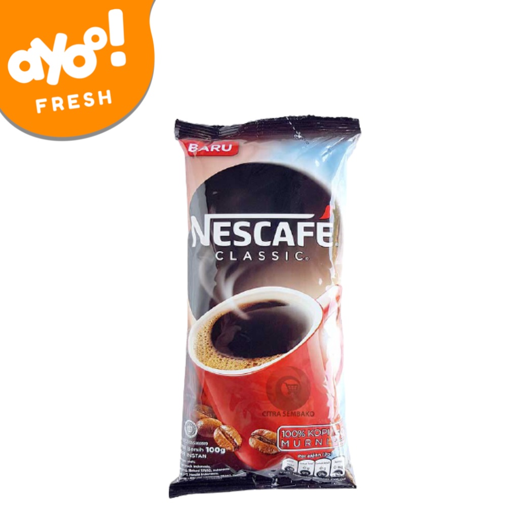 Jual Kopi Hitam Bubuk Instan Nescafe Classic 100 G Pack Shopee Indonesia 4707