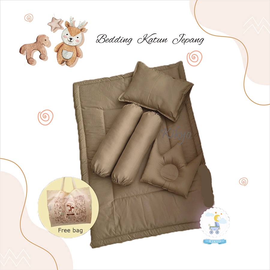 Bedding set baby tortilla katun jepang / bedding set bayi katun jepang / selimut katun jepang