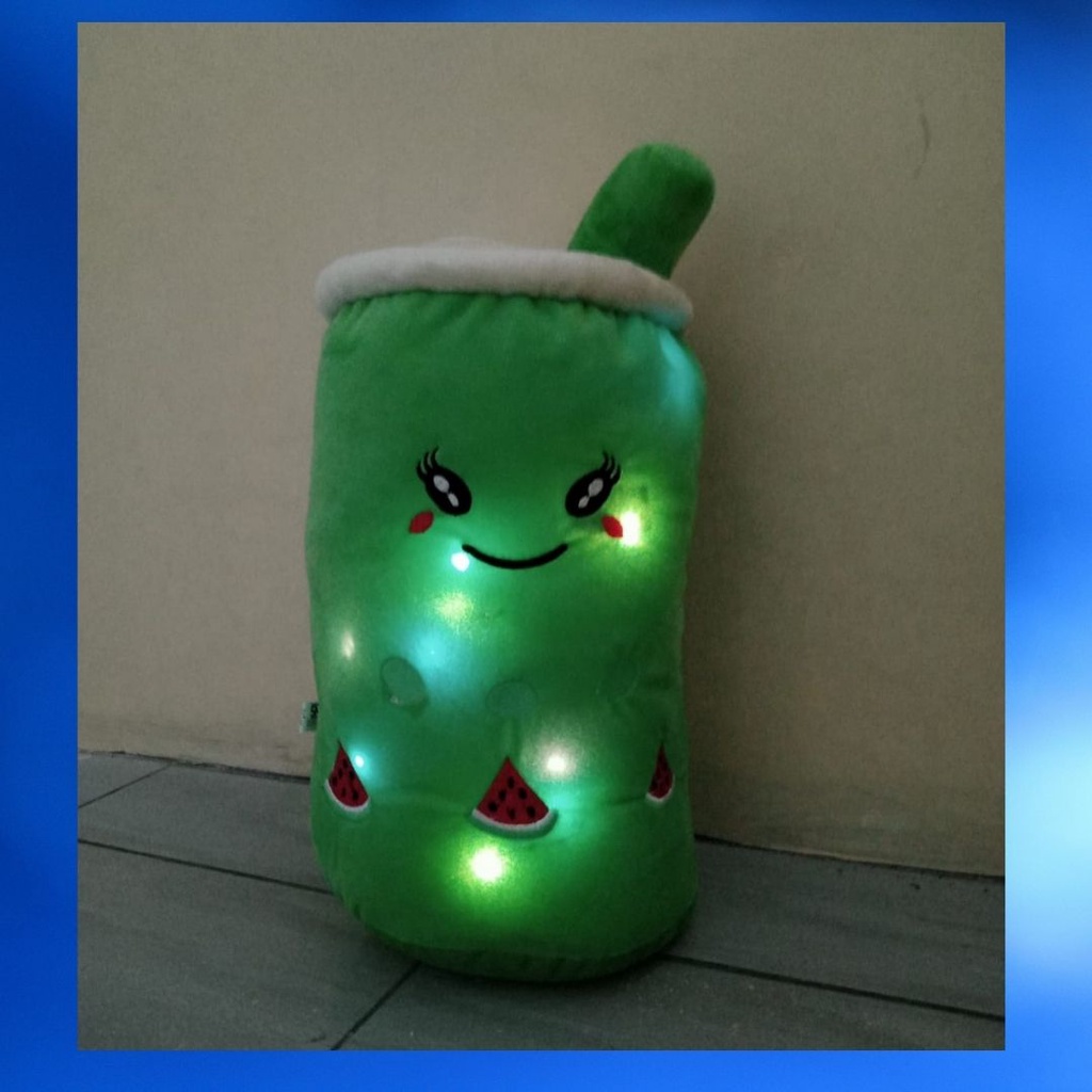 Boneka Boba Jumbo Bahan Halus Lembut Lampu LED / Bantal Boba Jumbo Uk XL Tinggi 45 cm Diameter 76 cm